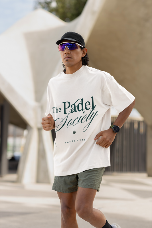 Padel Society casual print - Heavy Oversize Tee